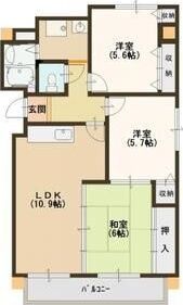 エルスト東住吉の間取り画像