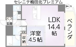 セレニテ梅田北Premiumの間取り画像