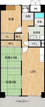 デイグラン鶴見EASTの間取り画像