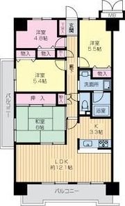 CASSIA南住吉の間取り画像