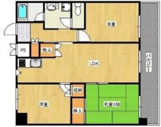ハイツ粟新上住吉の間取り画像