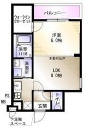 フジパレスsun eight 1の間取り画像