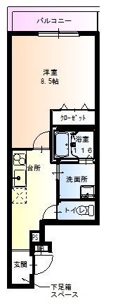 フジパレス我孫子前II番館の間取り画像