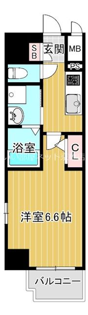 エスリード天神橋筋六丁目の間取り画像