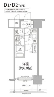 エスリード難波ザ・プレミアの間取り画像