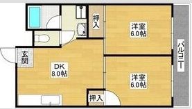 コーポみやざき長居の間取り画像
