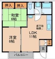 藤本第2ハイツの間取り画像