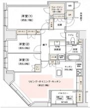 リバーガーデン四天王寺の間取り画像