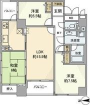 ステイツ夕陽ケ丘五條宮前の間取り画像