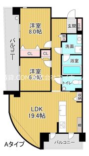 ロイヤルパークス桃坂の間取り画像