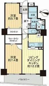 リバーカントリーガーデン京橋の間取り画像