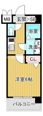 レジュールアッシュ京橋の間取り画像