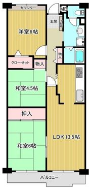 ベルパークシティーC棟の間取り画像