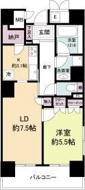 エル・セレーノ上本町レジデンスの間取り画像