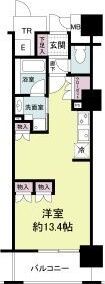 エル・セレーノ上本町レジデンスの間取り画像