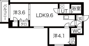 ラ・セーヌ安立の間取り画像