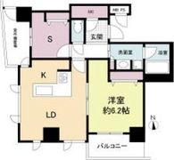 クロスレジデンス大阪新町の間取り画像