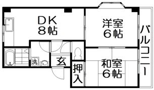 ラルゴ若江の間取り画像