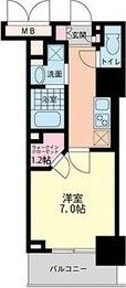 ハビテ靱センターコートの間取り画像