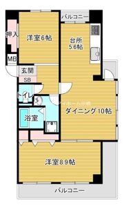 ロイヤルハイツ今福鶴見駅の間取り画像