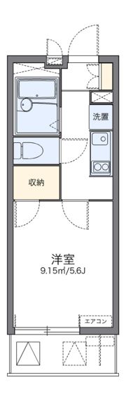 レオパレスナニワシティーの間取り画像