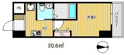 グランパシフィック花園北の間取り画像