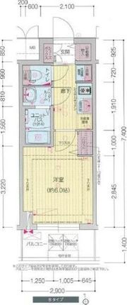 プレサンス松屋町ヴィゴラスの間取り画像