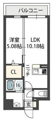 グランパシフィック花園innovationの間取り画像