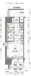 エスリード心斎橋EASTの間取り画像
