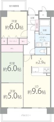 シーズモアの間取り画像