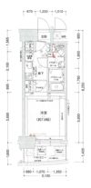 ラシュレエグゼ本町の間取り画像