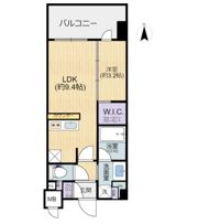 リビオレゾン北浜天満橋の間取り画像