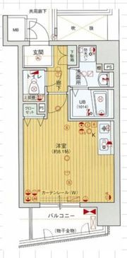 エイペックス松屋町ヴァンデュールの間取り画像
