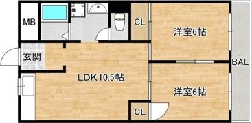シャローム平野の間取り画像