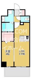 プレサンスOSAKA東中本エシデルの間取り画像