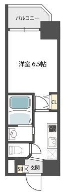 グランパシフィック難波南IIの間取り画像
