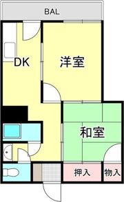 ビスタ桃谷の間取り画像