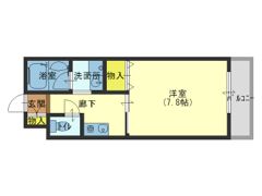 ラシーヌ玉造の間取り画像
