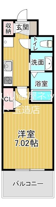 Luxe大阪城南の間取り画像