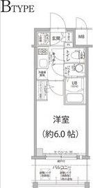 エスリード大阪ドームシティの間取り画像