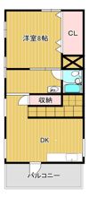 中上ハイツの間取り画像
