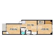 中川マンションの間取り画像