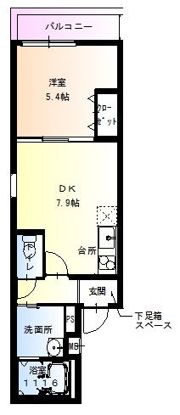 フジパレス今池II番館の間取り画像