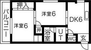 ラフィーネ三国の間取り画像