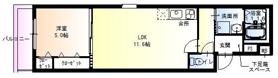 フジパレス堺大浜VII番館の間取り画像