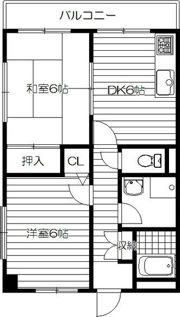 シャトー中三の間取り画像
