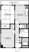シャトー中三の間取り画像