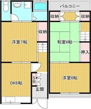 香ヶ丘町テラスハウスの間取り画像