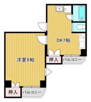 ゴトーハイツ高殿の間取り画像