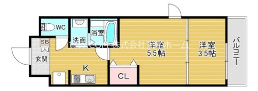 ウェンズ玉造フロントの間取り画像